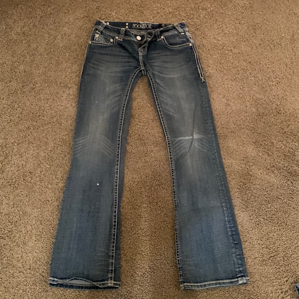 Rock and roll denim low rise bootcut jeans size 26x34